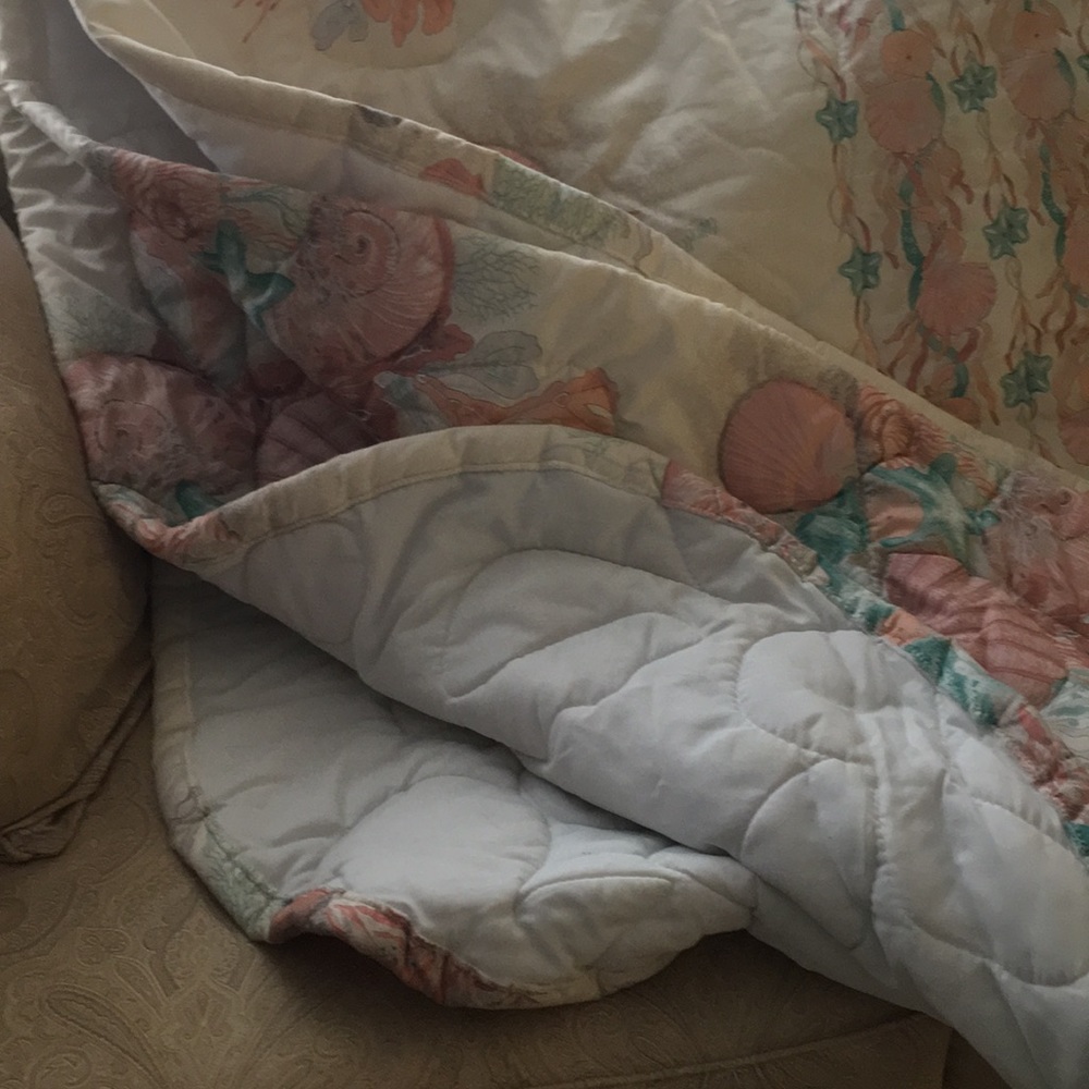 Queen size quilted bedspread comforter